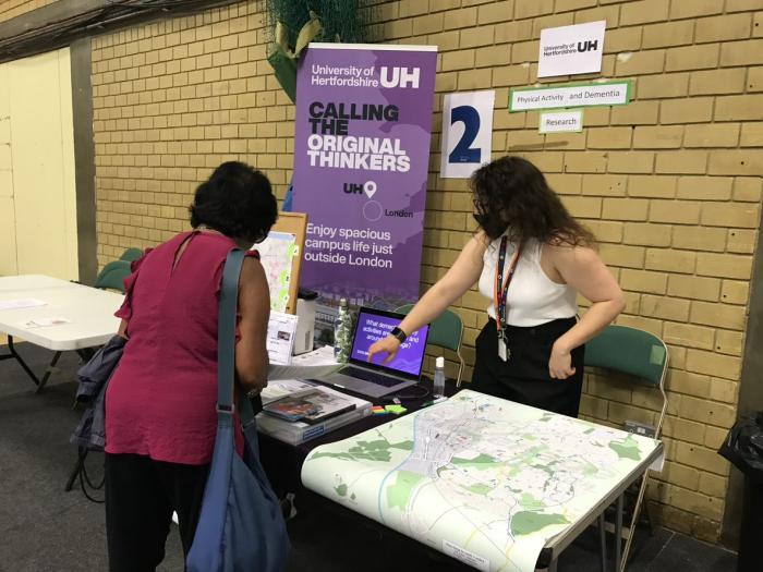 Researcher Rebecca Hadley at Healthy Stevenage Day 2021