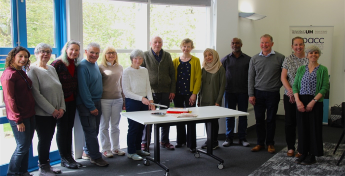 Members of the Public Involvement in Research Group (PIRg) celebrating the 20th anniversary